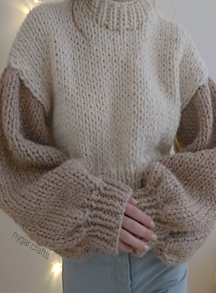 Handmade crop sweater